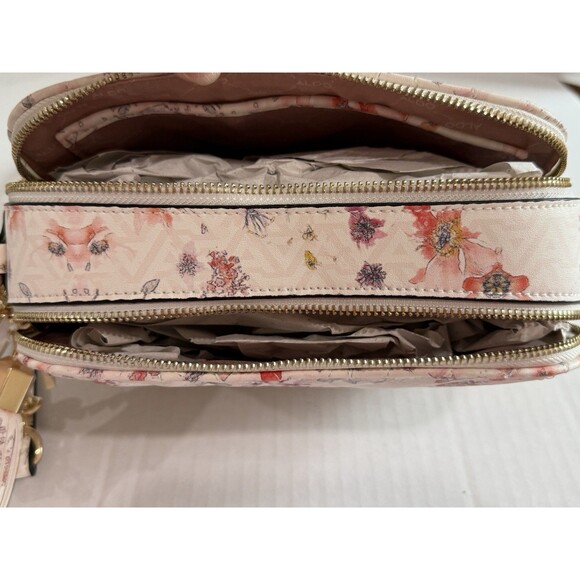 Aldo Crossbody Floral Vibrant Pattern Quilted Bag, Gold-Tone Hardware New W/Tag - Picture 11 of 16